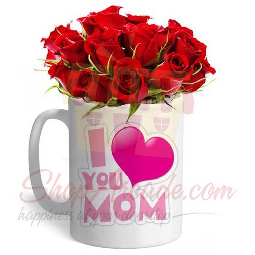 Roses In A Mom Mug