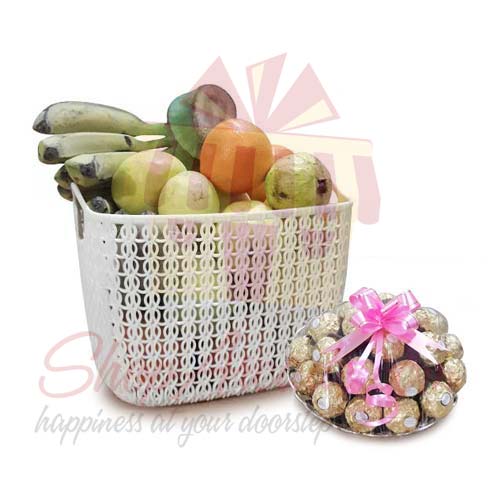 Fruits With Rocher Tray