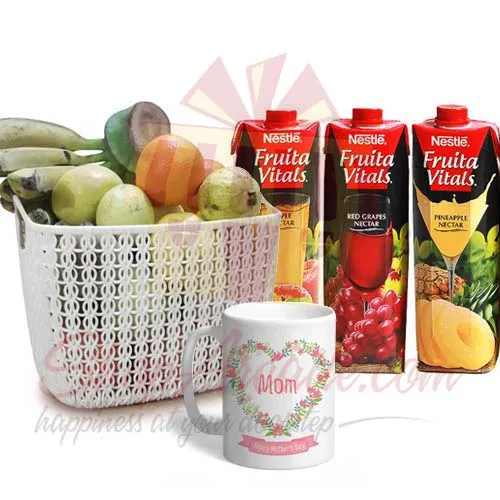 Juices Mug Fruits Combo Includes