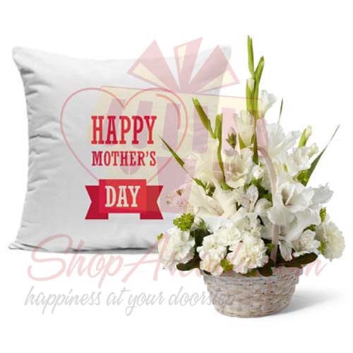 Cushion With Glads For Mom