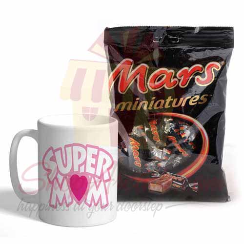 Mars Pouch With Super Mom Mug