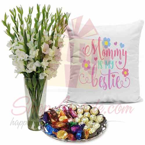 Cushion Chocs Flowers For Mom