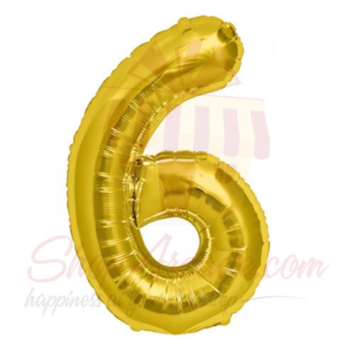 6 Number Balloon