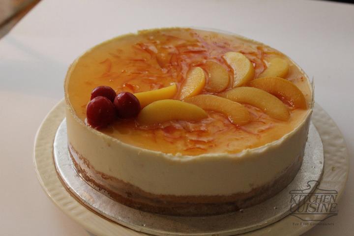 Peach Orange Mousse Cake 2lbs from Kitchen_Cuisine