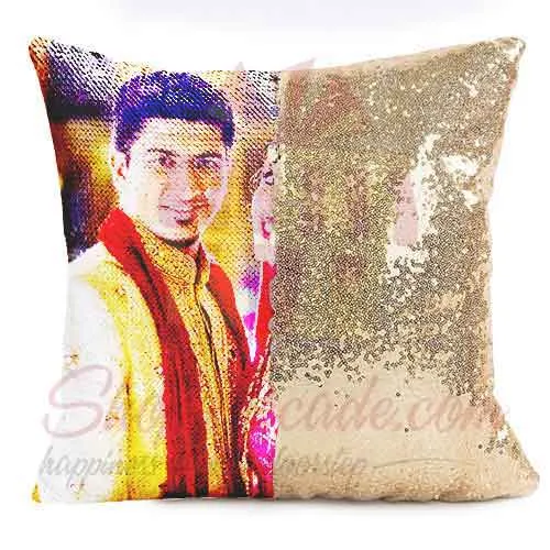 Picture Sequin Magic Cushion