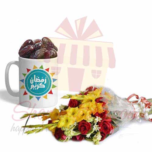 Ramadan Choc Mug With Flowers