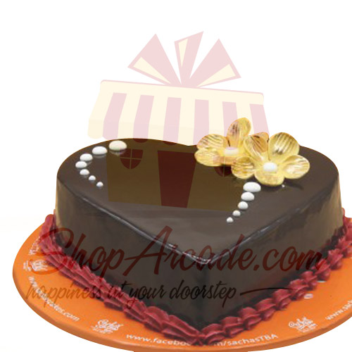 Chocolate Heart Cake By Sachas