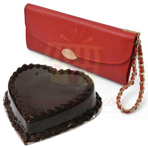 Wallet With Heart Cake