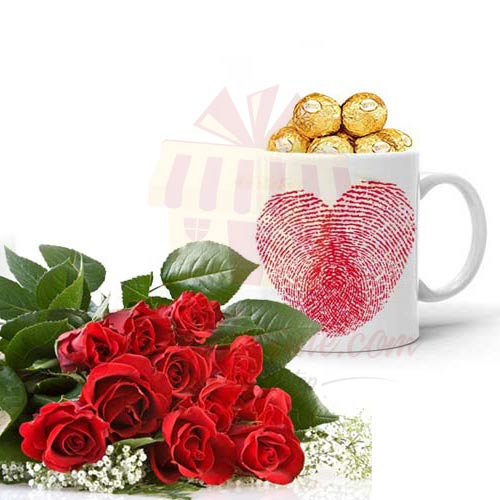 Ferrero Mug With Roses
