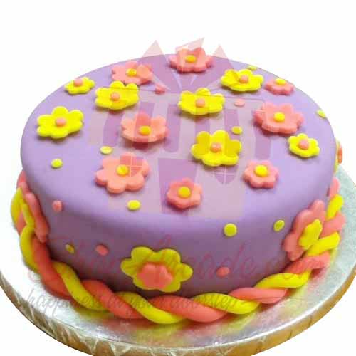 Floral Fondant Cake 3lbs.  