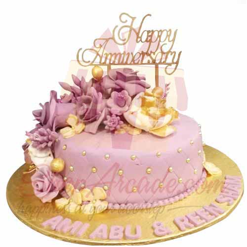 Happy Anni Floral Cake 4lbs