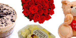 24 Roses Cake Chocolates Teddy