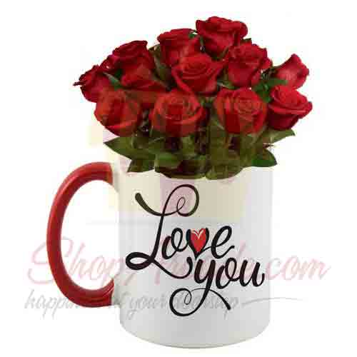Love You Rose Mug