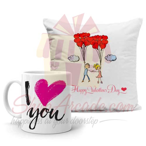 Mug With Couple Cushion