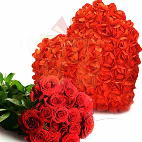 Rose Heart With Roses