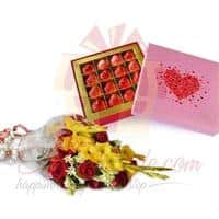 heart-chocolate-with-bouquet