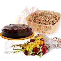 cake-dry-fruits-and-flowers