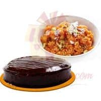 cake-with-gajar-ka-halwa