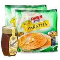 honey-with-frozen-paratha