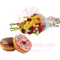 donuts-with-bouquet