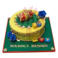 mehendi-theme-cake---black-and-brown