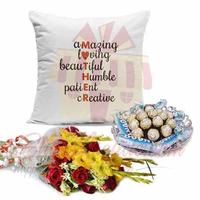 mother-cushion-choc-tray-and-flowers