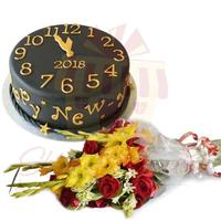 new-year-cake-with-flowers