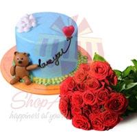 roses-with-love-teddy-cake